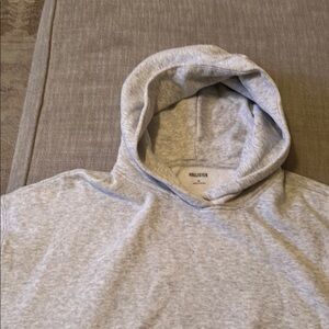 Hollister Men's Gray Hoodie Shirt